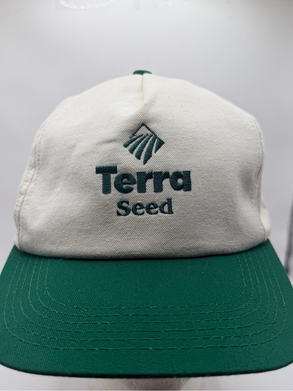 Terra Seed Two-Tone Green & Cream Baseball Cap
